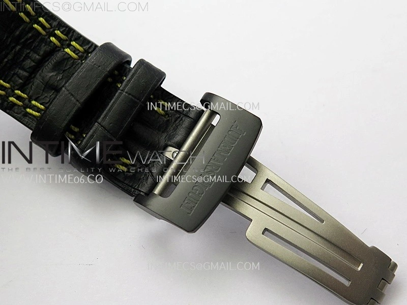 Royal Oak Offshore 'Bumble Bee' TKF Best Edition on Black Leather Strap A3126