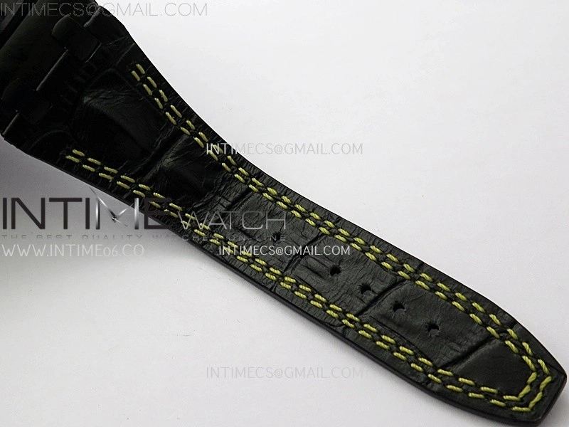 Royal Oak Offshore 'Bumble Bee' TKF Best Edition on Black Leather Strap A3126