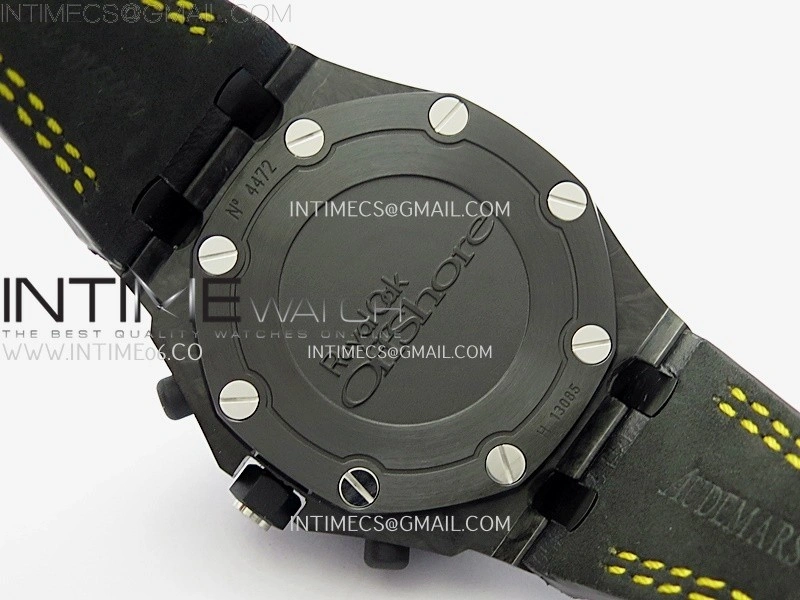 Royal Oak Offshore 'Bumble Bee' TKF Best Edition on Black Leather Strap A3126