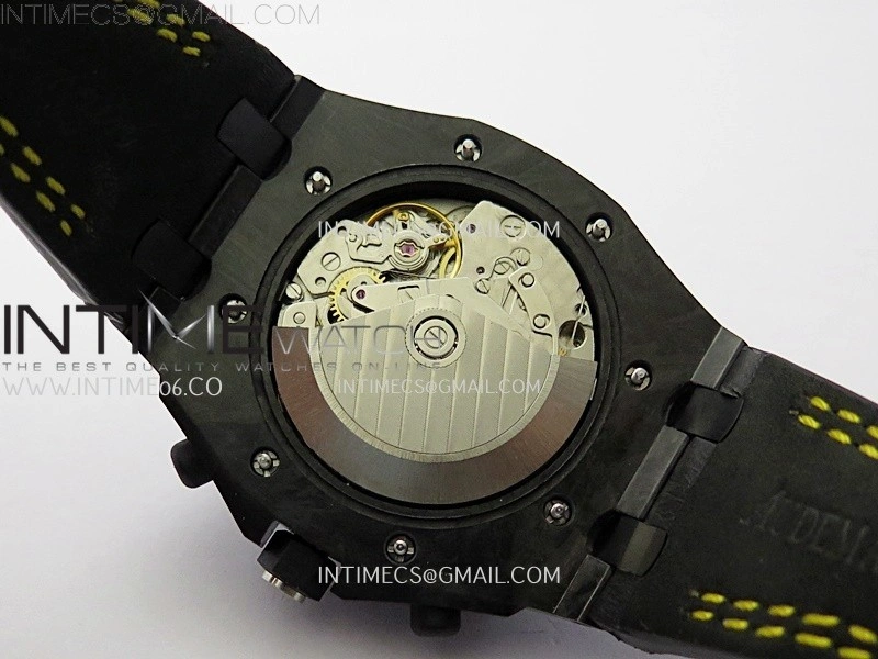Royal Oak Offshore 'Bumble Bee' TKF Best Edition on Black Leather Strap A3126