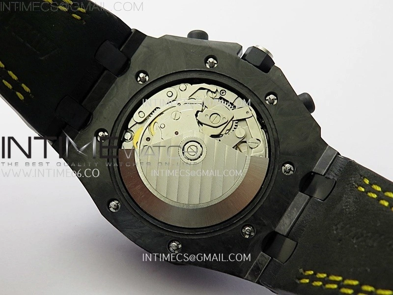 Royal Oak Offshore 'Bumble Bee' TKF Best Edition on Black Leather Strap A3126