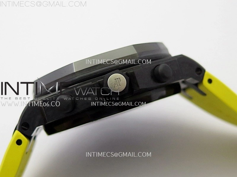 Royal Oak Offshore 'Bumble Bee' TKF Best Edition on Yellow Rubber Strap A3126