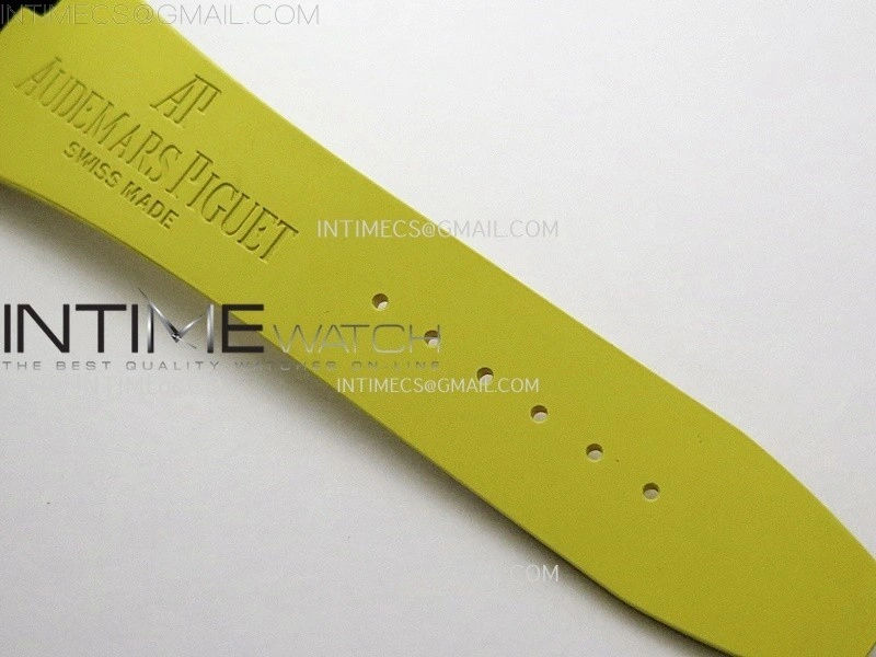 Royal Oak Offshore 'Bumble Bee' TKF Best Edition on Yellow Rubber Strap A3126