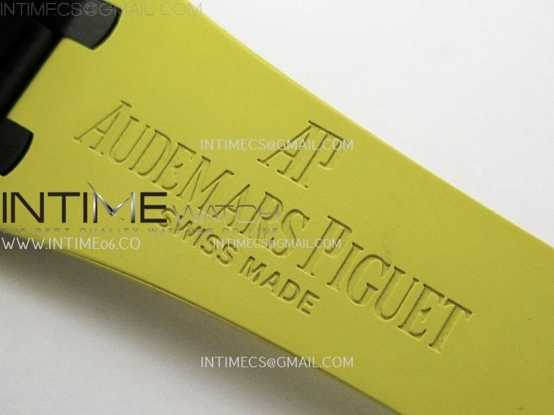 Royal Oak Offshore 'Bumble Bee' TKF Best Edition on Yellow Rubber Strap A3126