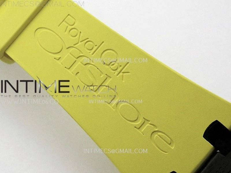 Royal Oak Offshore 'Bumble Bee' TKF Best Edition on Yellow Rubber Strap A3126