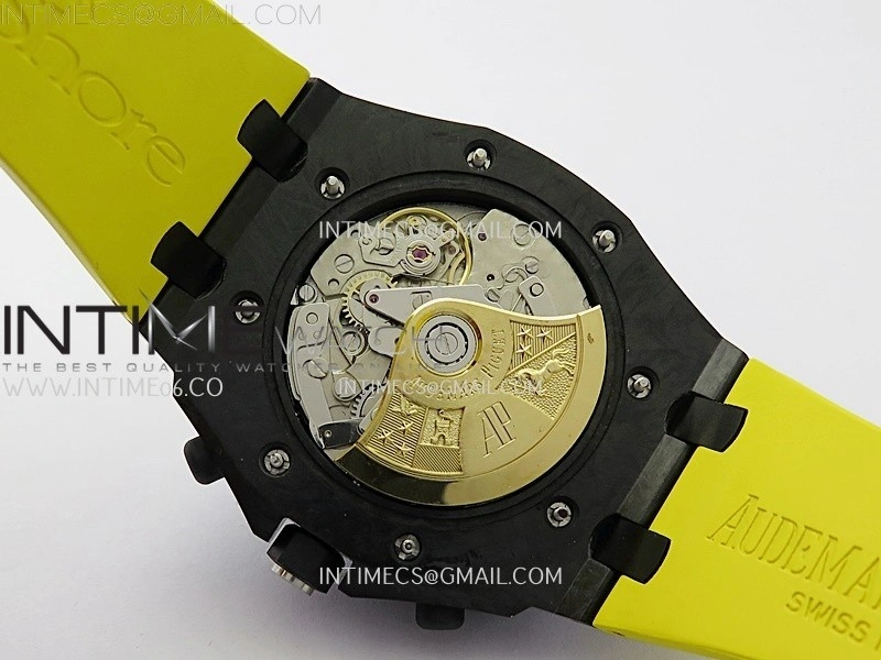 Royal Oak Offshore 'Bumble Bee' TKF Best Edition on Yellow Rubber Strap A3126