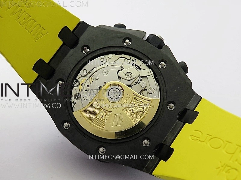 Royal Oak Offshore 'Bumble Bee' TKF Best Edition on Yellow Rubber Strap A3126