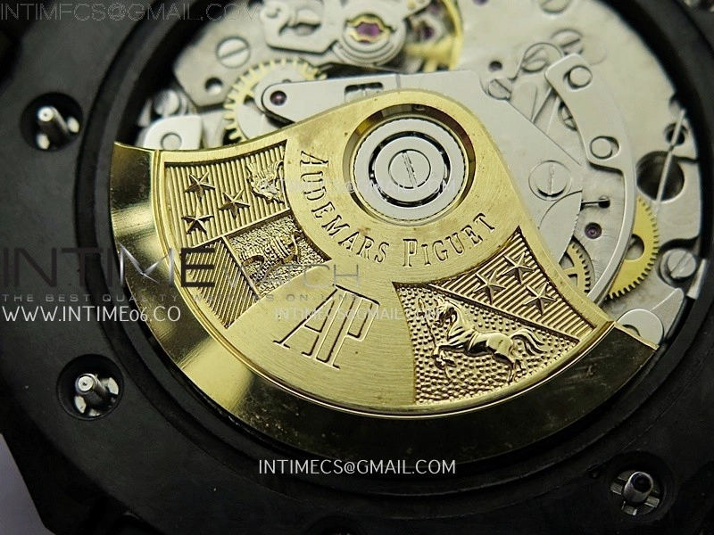 Royal Oak Offshore 'Bumble Bee' TKF Best Edition on Yellow Rubber Strap A3126
