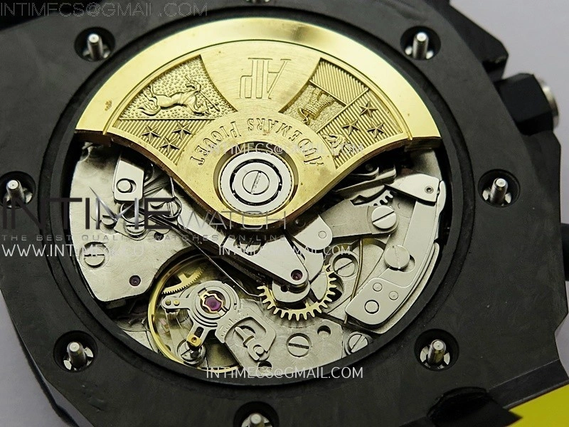 Royal Oak Offshore 'Bumble Bee' TKF Best Edition on Yellow Rubber Strap A3126