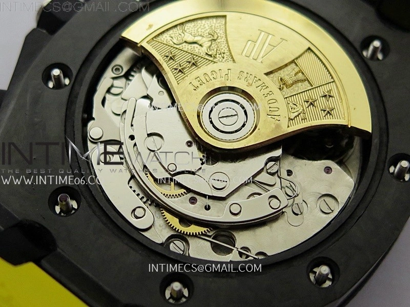 Royal Oak Offshore 'Bumble Bee' TKF Best Edition on Yellow Rubber Strap A3126