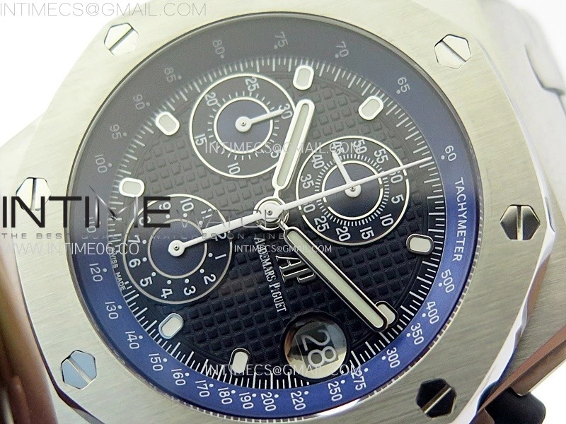 Royal Oak Offshore Chrono SS JJF Best Edition Blue Dial on SS Bracelet A7750