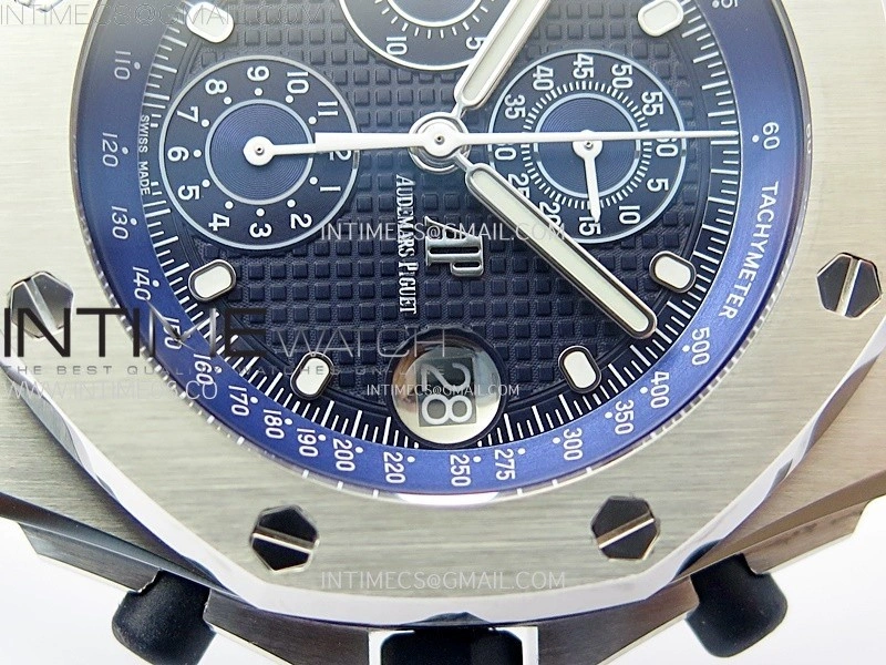 Royal Oak Offshore Chrono SS JJF Best Edition Blue Dial on SS Bracelet A7750