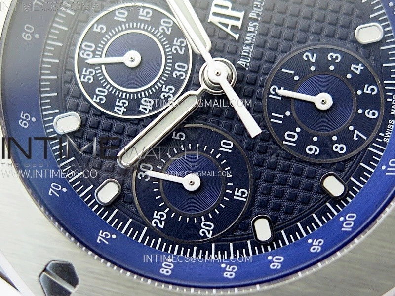 Royal Oak Offshore Chrono SS JJF Best Edition Blue Dial on SS Bracelet A7750