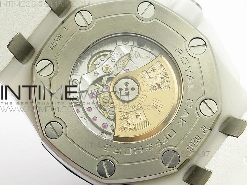 Royal Oak Offshore Diver White Ceramic BP on White Rubber Strap A3120