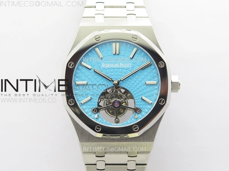 Royal Oak SIHH SS Tourbillon BBS Tiffany Blue Dial on SS Bracelet A2924