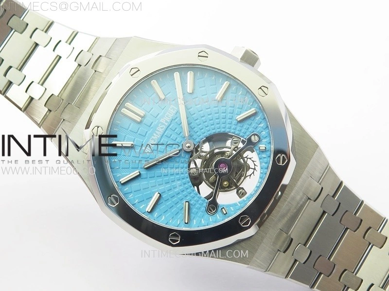 Royal Oak SIHH SS Tourbillon BBS Tiffany Blue Dial on SS Bracelet A2924