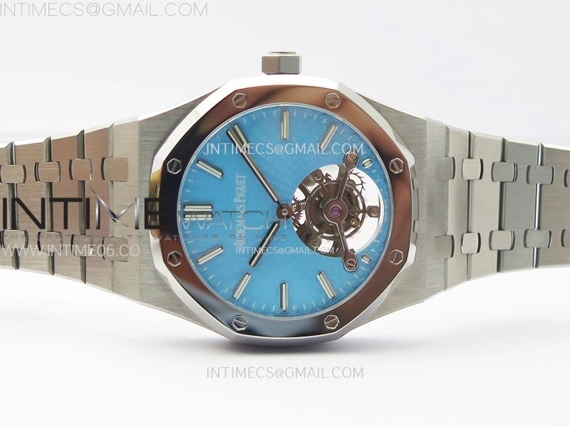 Royal Oak SIHH SS Tourbillon BBS Tiffany Blue Dial on SS Bracelet A2924
