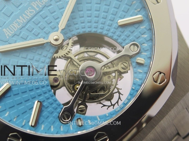 Royal Oak SIHH SS Tourbillon BBS Tiffany Blue Dial on SS Bracelet A2924