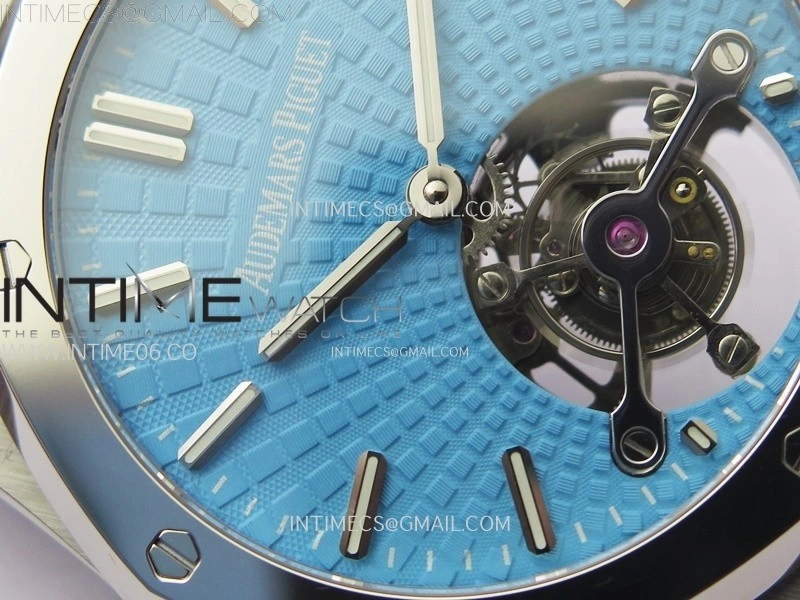 Royal Oak SIHH SS Tourbillon BBS Tiffany Blue Dial on SS Bracelet A2924