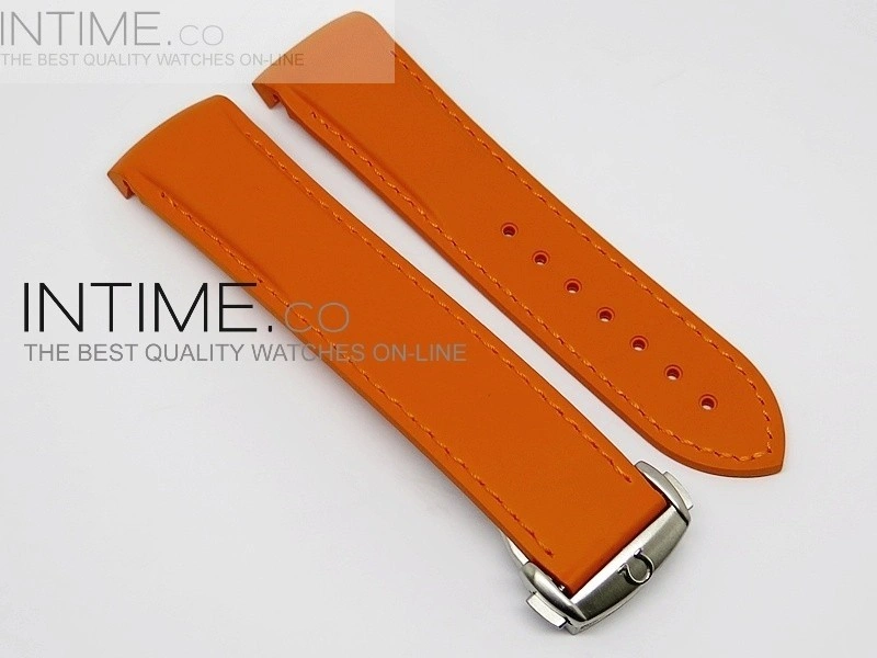 Rubber Strap For 45mm Ceramic Planet Ocean Orange