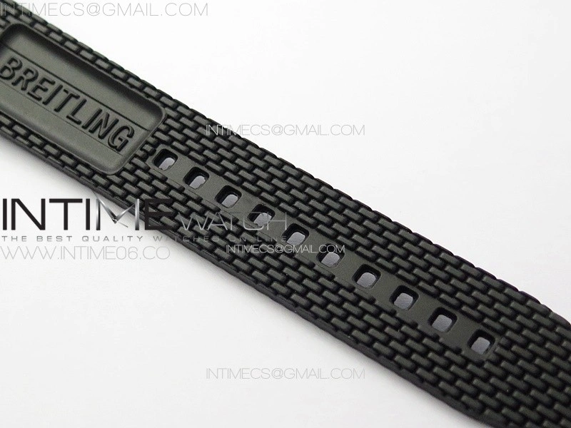 SuperOcean 42mm AB2010 SS B50 1:1 Best Edition Green Dial Black Ceramic Bezel on Black Rubber strap A2824