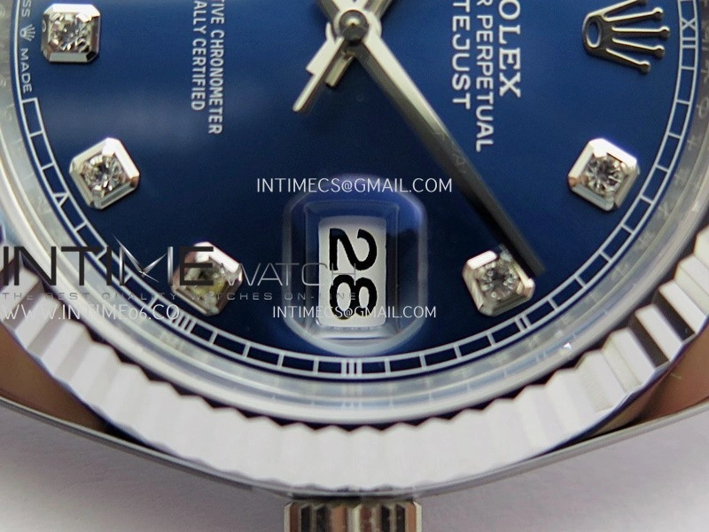 DateJust 41mm 126334 904L SS Clean Plus 1:1 Best Edition Blue Dial Diamond Marker On Jubilee Bracelet DD3235