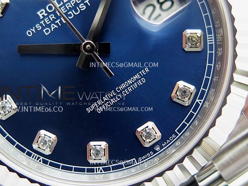 DateJust 41mm 126334 904L SS Clean Plus 1:1 Best Edition Blue Dial Diamond Marker On Jubilee Bracelet DD3235