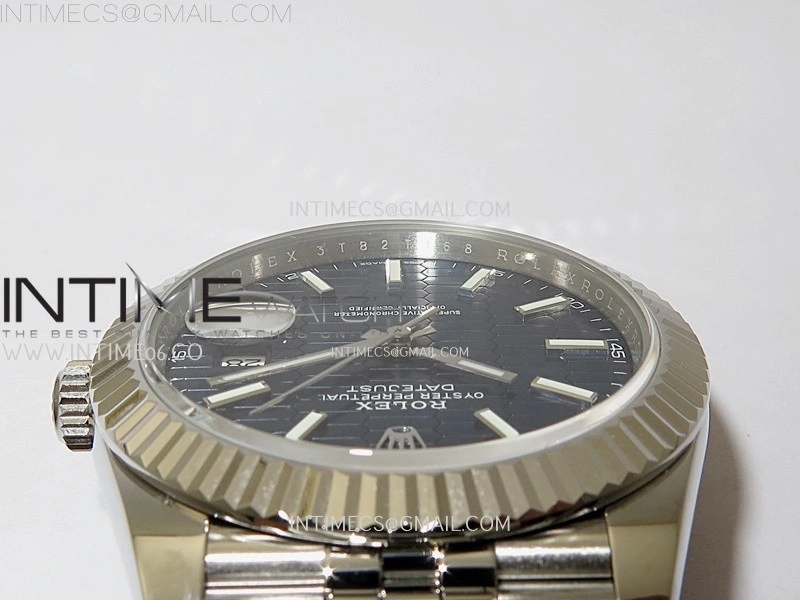 DateJust 126334 904L SS JDF 1:1 Best Edition Blue Fluted Dial Stick Markers on Jubilee 904L SS Bracelet