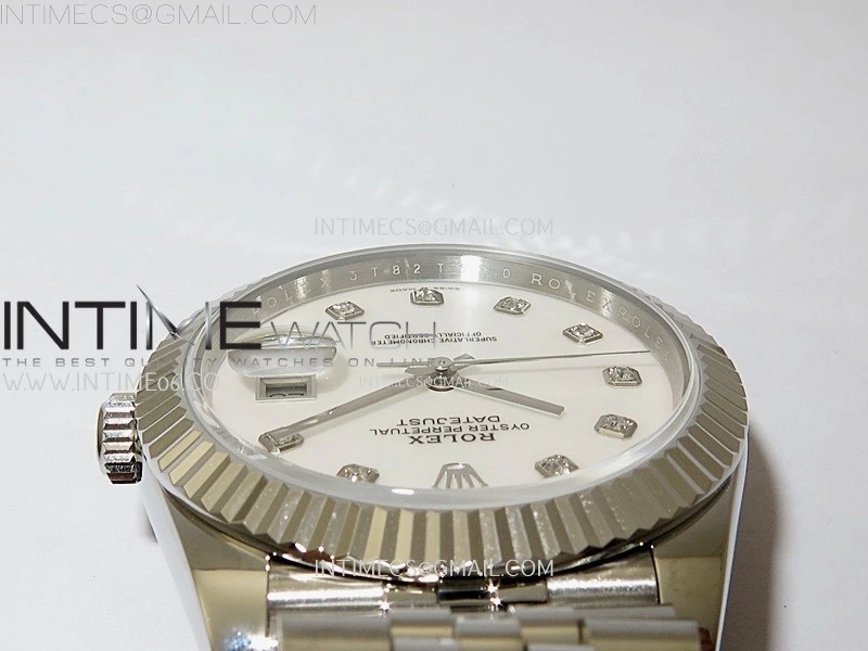 DateJust 126334 904L SS JDF 1:1 Best Edition White MOP Dial Diamond Markers on Jubilee 904L SS Bracelet