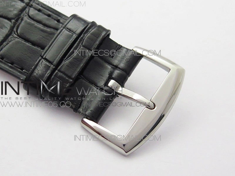 Master Square SS Ladies ZF 1:1 Best Edition White Roman Dial on Black Leather Strap Ronda Quartz