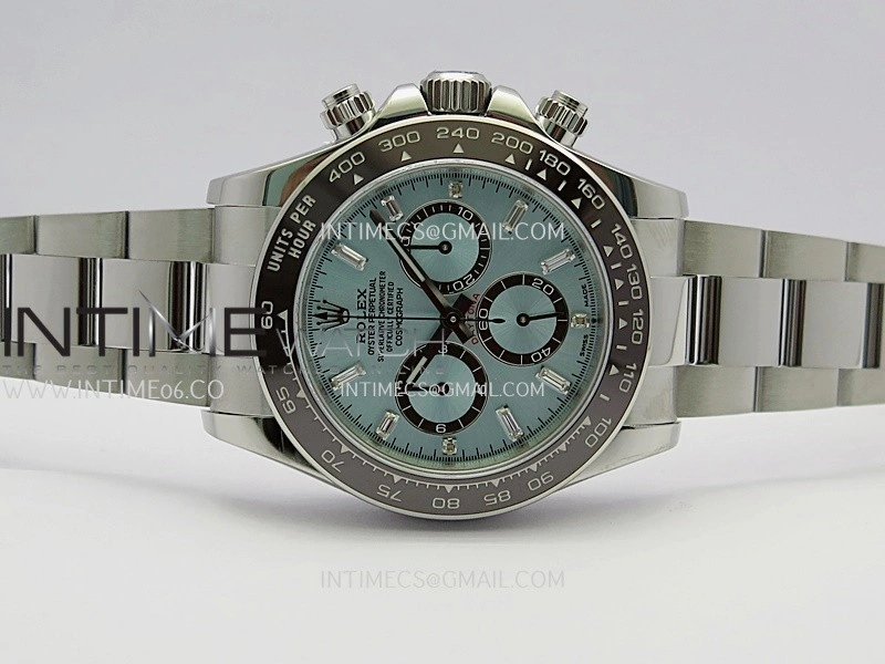 Daytona 126506 904L SS UFO 1:1 Best Edition Ice Blue Dial T Diamond Markers On 904L SS Bracelet UF4131