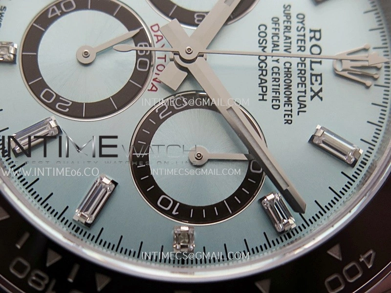 Daytona 126506 904L SS UFO 1:1 Best Edition Ice Blue Dial T Diamond Markers On 904L SS Bracelet UF4131