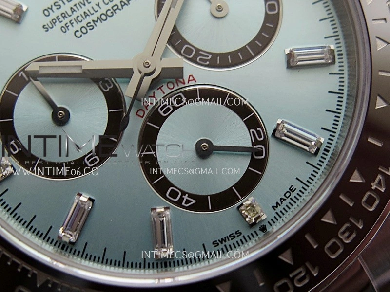 Daytona 126506 904L SS UFO 1:1 Best Edition Ice Blue Dial T Diamond Markers On 904L SS Bracelet UF4131