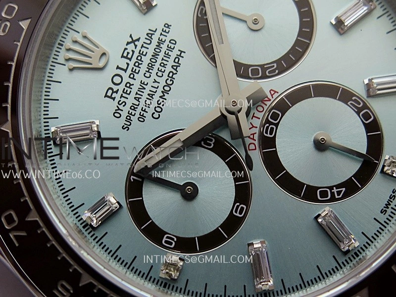 Daytona 126506 904L SS UFO 1:1 Best Edition Ice Blue Dial T Diamond Markers On 904L SS Bracelet UF4131