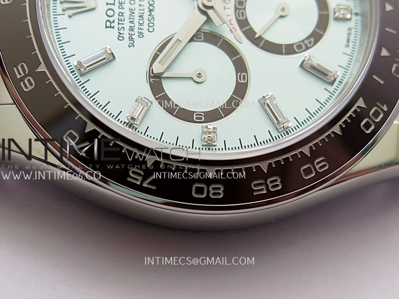 Daytona 126506 904L SS UFO 1:1 Best Edition Ice Blue Dial T Diamond Markers On 904L SS Bracelet UF4131