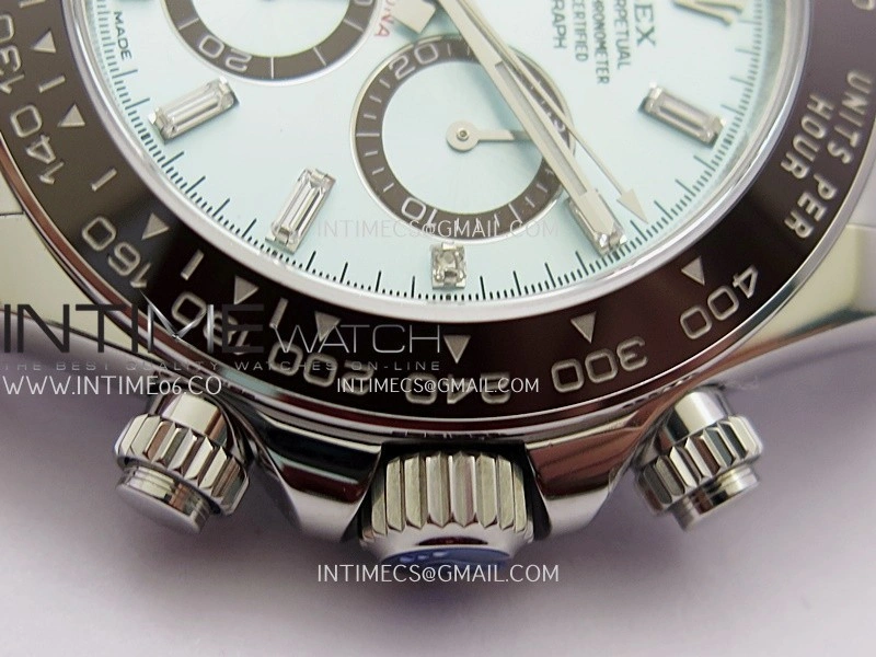 Daytona 126506 904L SS UFO 1:1 Best Edition Ice Blue Dial T Diamond Markers On 904L SS Bracelet UF4131