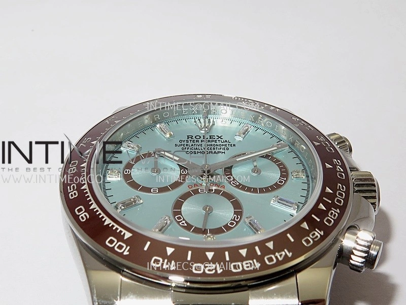 Daytona 126506 904L SS UFO 1:1 Best Edition Ice Blue Dial T Diamond Markers On 904L SS Bracelet UF4131