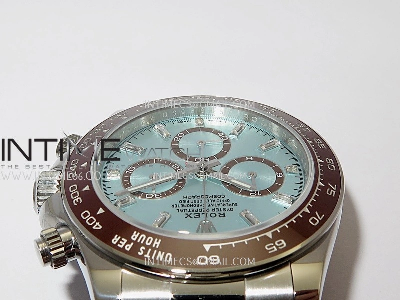 Daytona 126506 904L SS UFO 1:1 Best Edition Ice Blue Dial T Diamond Markers On 904L SS Bracelet UF4131