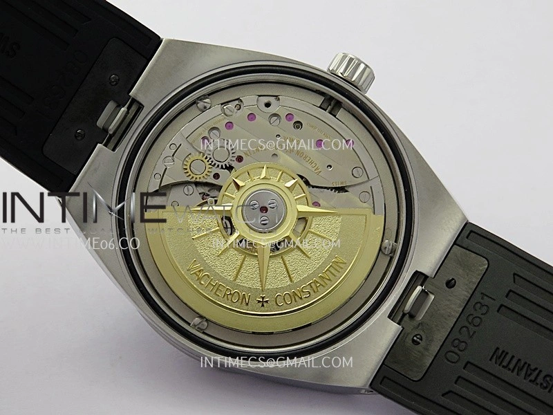 Overseas 4500V SS ZF 1:1 Best Edition Silver Dial on Black Rubber Strap Asian Super Clone 5100 V2