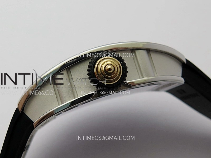 RM07 Paved Diamonds Bezel SS ZF Best Edition Diamonds Skeleton Dial On Black Rubber Strap Asian CRMA2 Clone