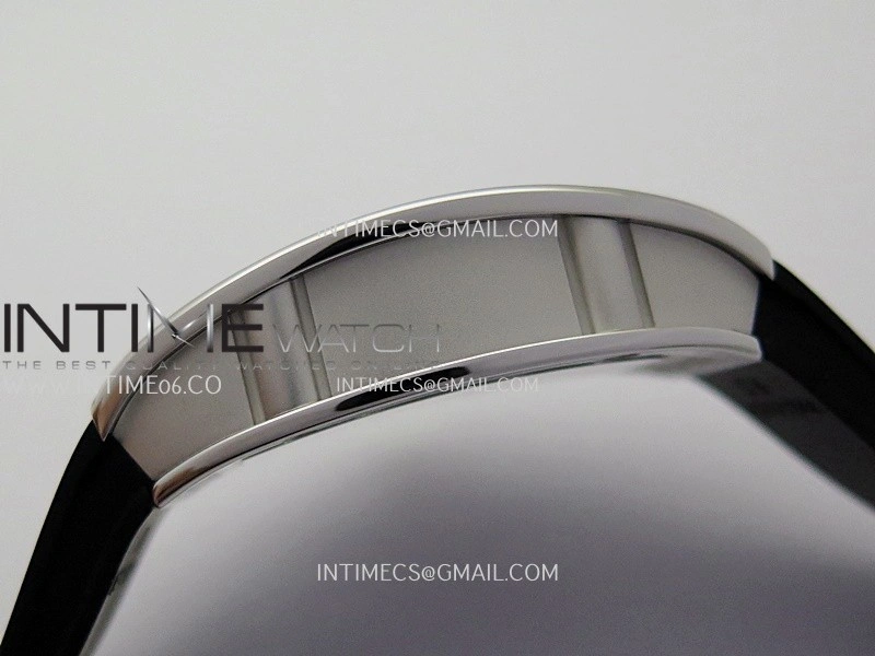 RM07 Paved Diamonds Bezel SS ZF Best Edition Diamonds Skeleton Dial On Black Rubber Strap Asian CRMA2 Clone