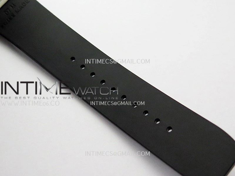 RM07 Paved Diamonds Bezel SS ZF Best Edition Diamonds Skeleton Dial On Black Rubber Strap Asian CRMA2 Clone