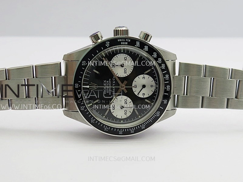 Daytona 6263 Tiffany SS Black Bezel MSF Best Edition Black Dial Silver Subdials On SS Bracelet Venus 75