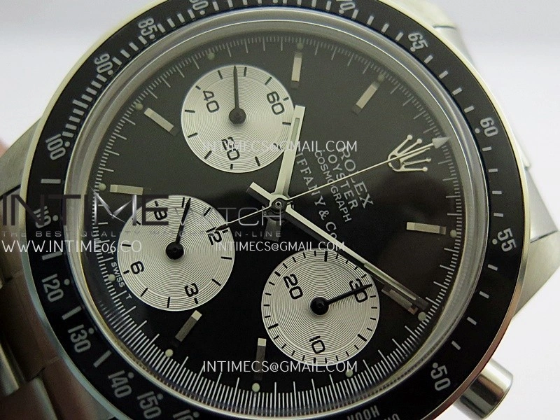Daytona 6263 Tiffany SS Black Bezel MSF Best Edition Black Dial Silver Subdials On SS Bracelet Venus 75