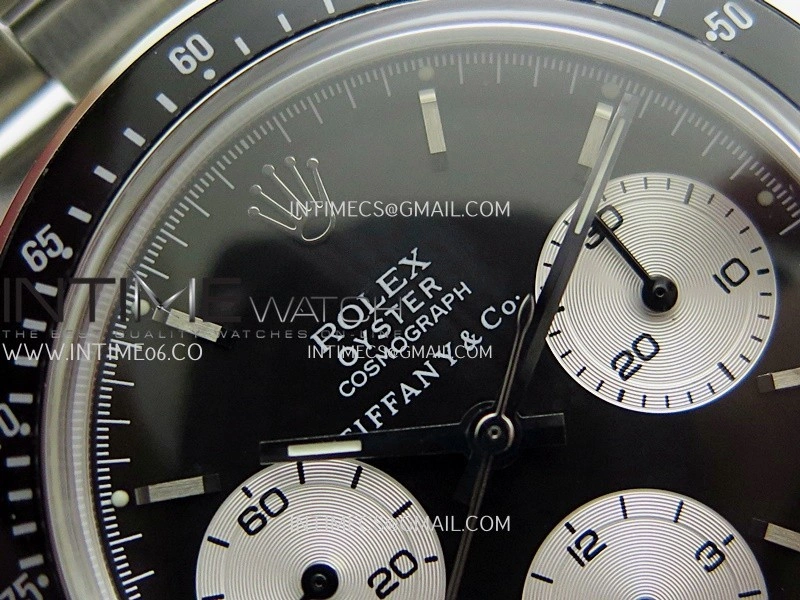 Daytona 6263 Tiffany SS Black Bezel MSF Best Edition Black Dial Silver Subdials On SS Bracelet Venus 75