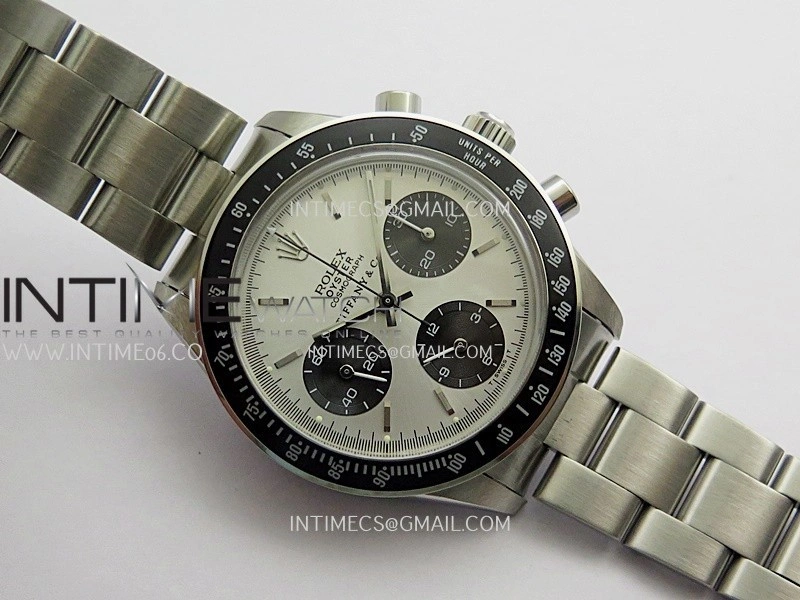 Daytona 6263 Tiffany SS Black Bezel MSF Best Edition Silver Dial Black Subdials On SS Bracelet Venus 75