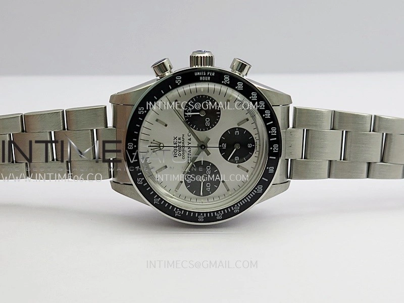 Daytona 6263 Tiffany SS Black Bezel MSF Best Edition Silver Dial Black Subdials On SS Bracelet Venus 75