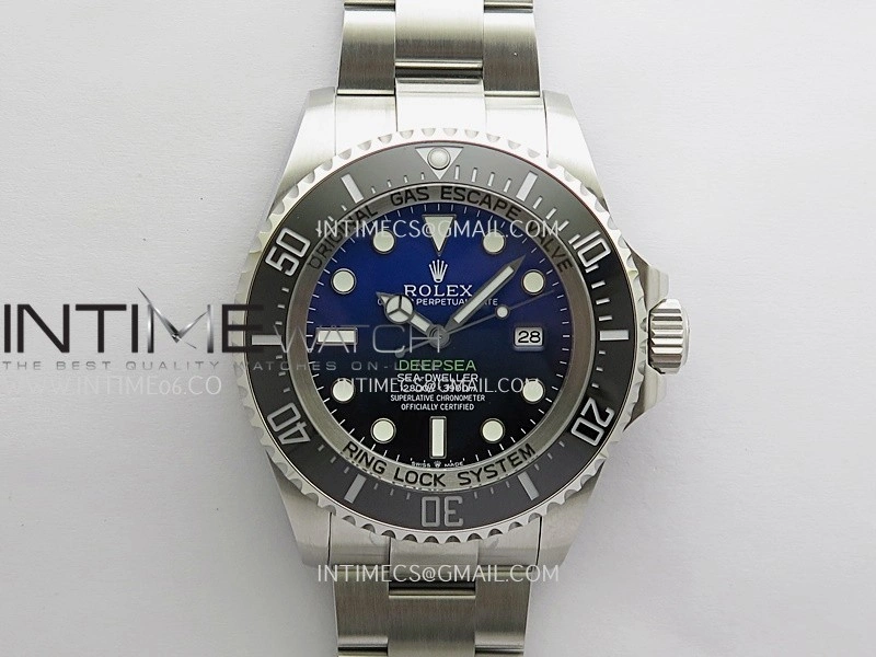 Sea-Dweller DEEPSEA 126660 "D-BLUE" 904L SS QF 1:1 Best Edition Blue Dial On Oyster Bracelet SH3235