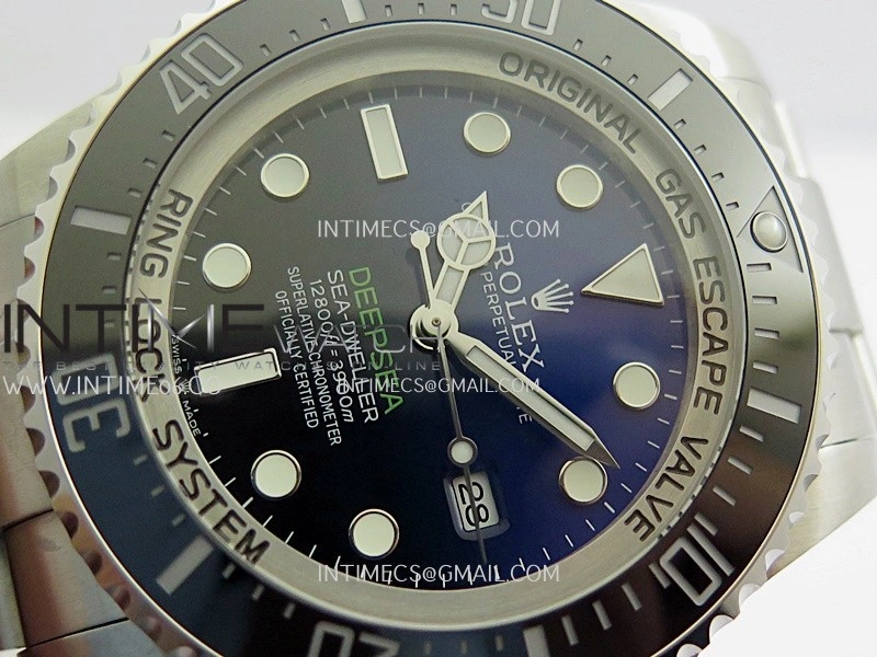Sea-Dweller DEEPSEA 126660 "D-BLUE" 904L SS QF 1:1 Best Edition Blue Dial On Oyster Bracelet SH3235