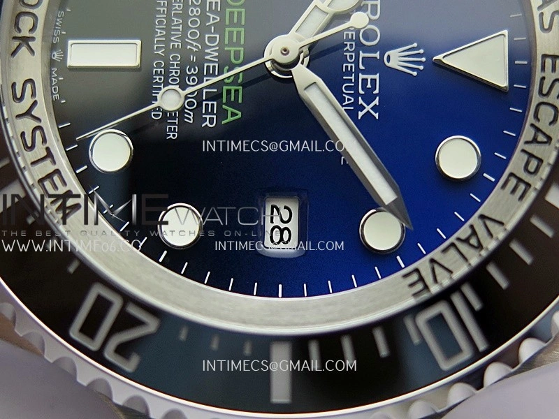Sea-Dweller DEEPSEA 126660 "D-BLUE" 904L SS QF 1:1 Best Edition Blue Dial On Oyster Bracelet SH3235